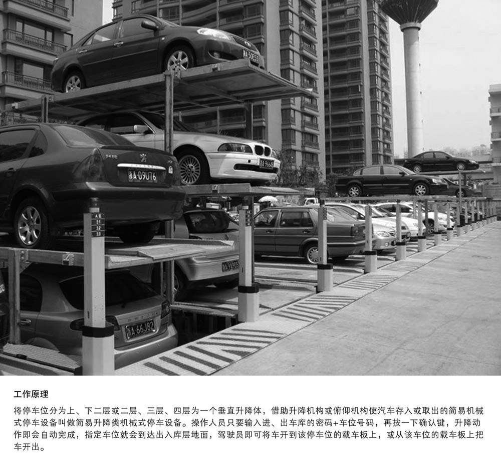 重庆PJS2D1正一负一地坑简易升降立体停车设备工作原理.jpg