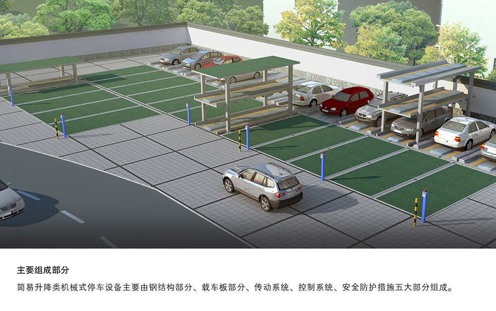 重庆PJS2D1正一负一地坑简易升降立体停车设备主要组成部分.jpg