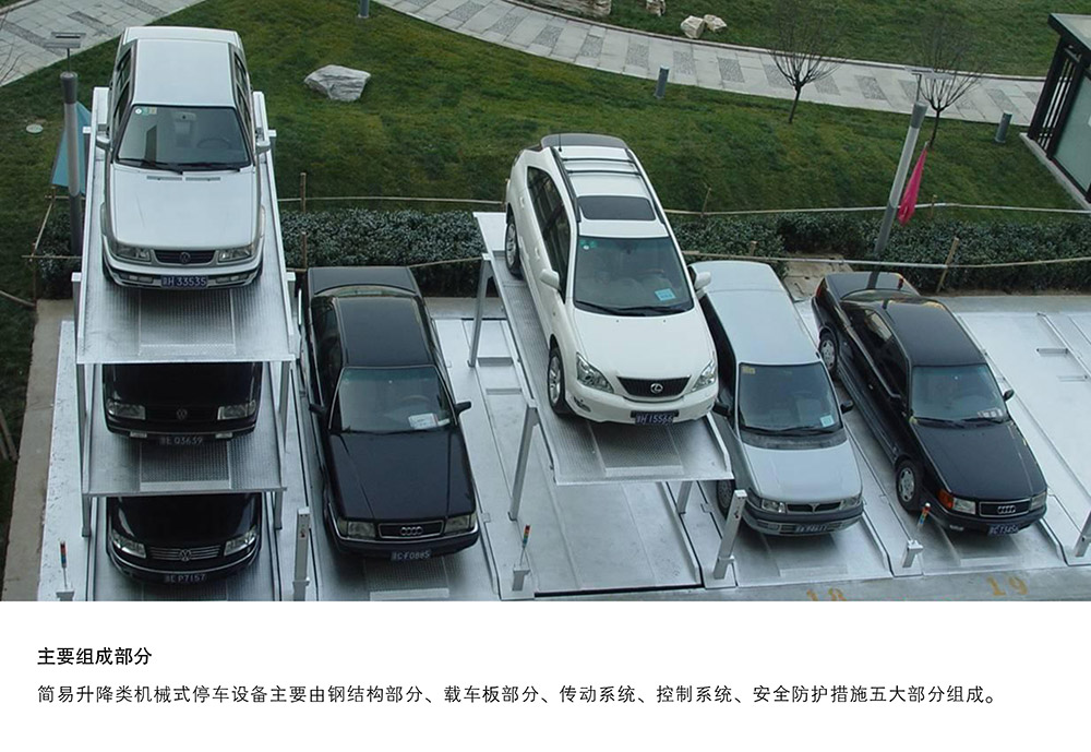 重庆PJS4D3四层地坑简易升降停车设备主要组成部分.jpg
