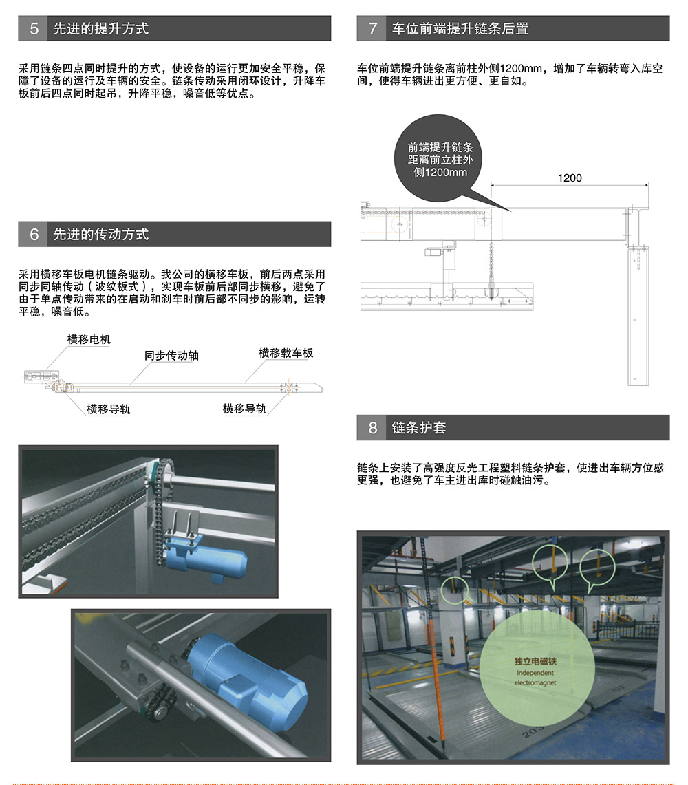 重庆负一正一地坑PSH2D1二层升降横移立体停车设备提升方式链条保护.jpg